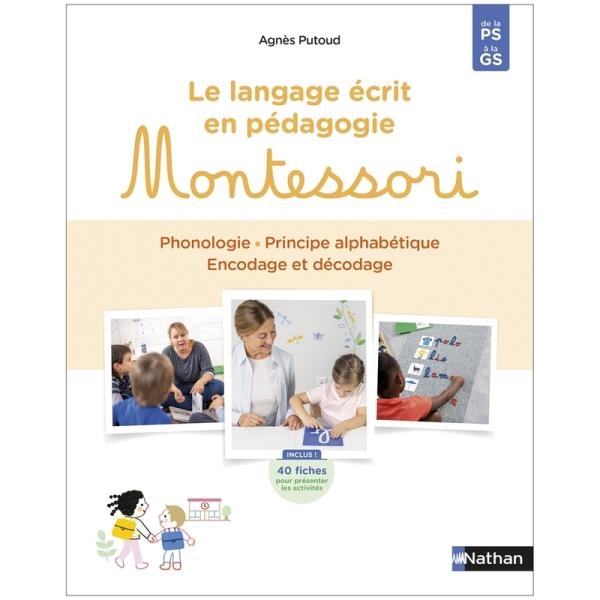 Image sur Montessori par Nathan - Guide des activités Montessori - Langage écrit de la PS à la GS