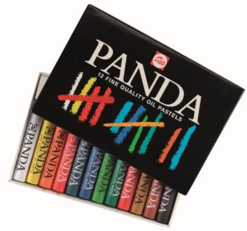 Image de Pastels à l'huile PANDA, les 12