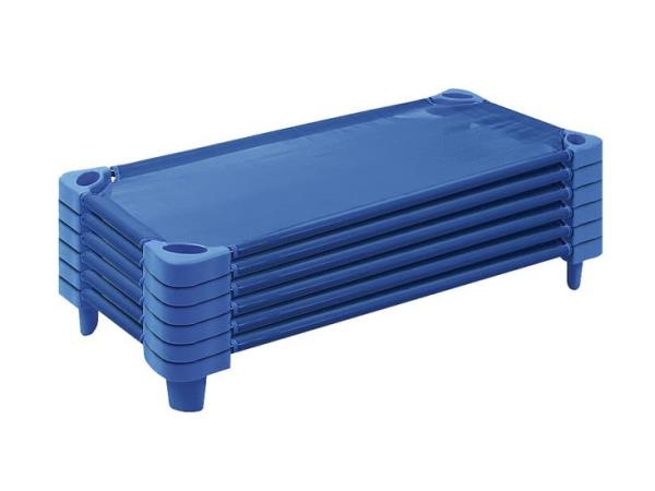 Image sur Couchette empilable- lit de repos, bleu