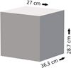 Image sur Bloc de classement Leitz WOW, 4 tiroirs glacier