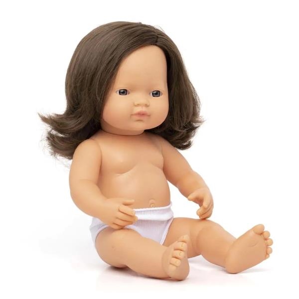 Image sur Poupée fille cheveux brun, 38 cm