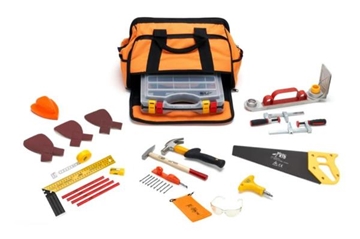 Image de Kit d'outils (20 pièces) avec scie à main pour enfants à partir de 9 ans