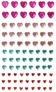 Image de Coeurs adhésifs 3D en plastique transparent