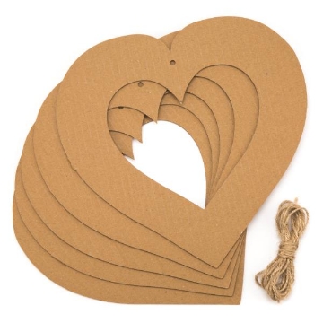 Agrandir l'image de Formes en carton cœur évidé, les 10 Image de Formes en carton cœur évidé, les 10
