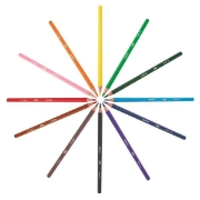 Image de Crayons de couleur Evolution, pochette de 12
