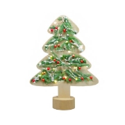 Image de Arbre de Noël sur socle en bois