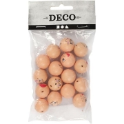 Image de Boules en bois Emoticône, les 16