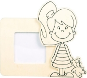 Image de Cadre en bois fille