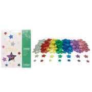 Image de Gommettes étoiles en mousse pailletée