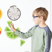 Image de Jeu magnétique de fractions les fruits