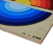 Image de Puzzle en bois aux couleurs du coucher de soleil