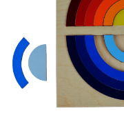 Image de Puzzle en bois aux couleurs du coucher de soleil