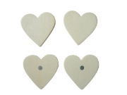 Image de Magnets bois coeurs, les 4