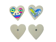 Image de Magnets bois coeurs, les 4