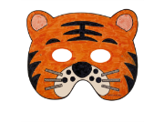 Image de Masques d'animaux à décorer, lot de 24