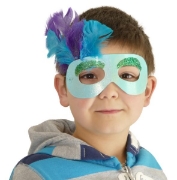 Image de Masques loups en carton avec élastique, les 12