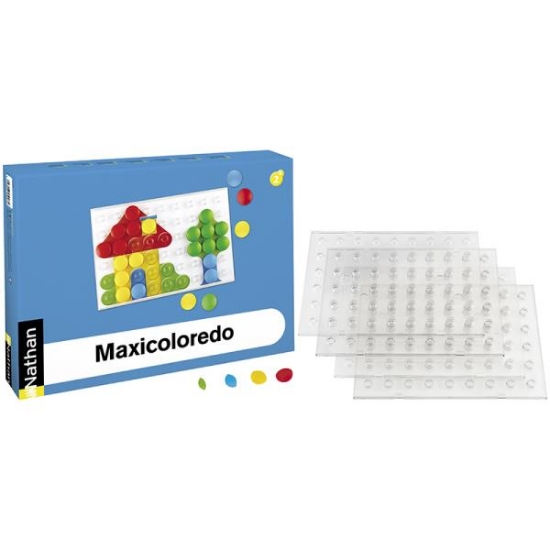 Image de Maxicoloredo - 6 enfants (grilles + pions)