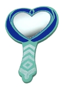 Image de Miroir coeur en bois