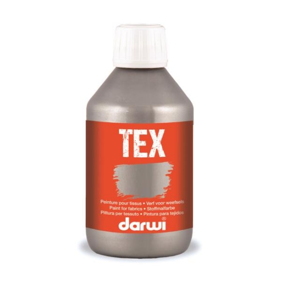 Image de Peinture tissu argent 250 ml