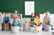 Image de Pouf à motifs - zigzag