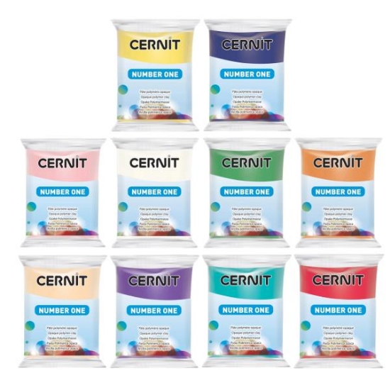 Image de Pâte Cernit, 10 tons assortis
