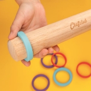 Image de Rouleau à pâtisserie avec anneaux ajustables Chefclub