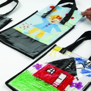 Image de Sac noir à personnaliser A4