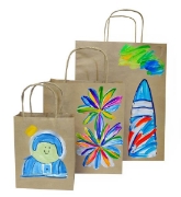 Image de Sacs en papier kraft 42 cm, sachet de 20