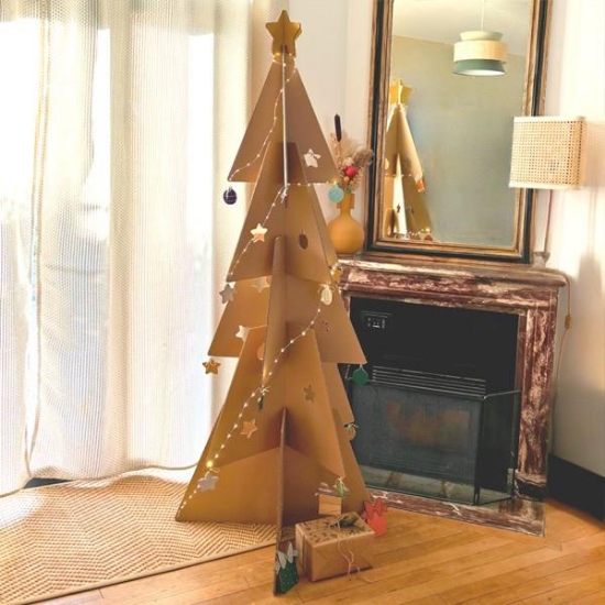 Image de Sapin de Noël en carton à décorer 2 mètres