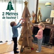 Image de Sapin de Noël en carton à décorer 2 mètres