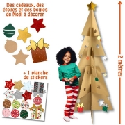 Image de Sapin de Noël en carton à décorer 2 mètres