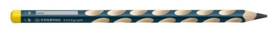Image de Crayons noirs Stabilo Easygraph, 6 gauchers