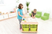 Image de Table de jeu mobile carrée, modèle haut