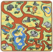 Image de Tapis de jeu carré "le zoo"