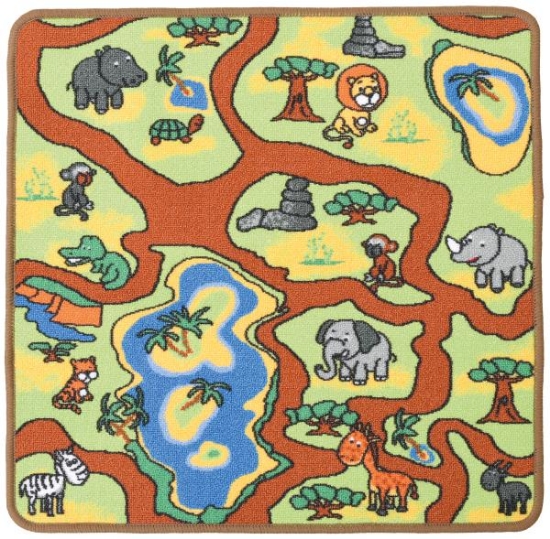 Image de Tapis de jeu carré "le zoo"