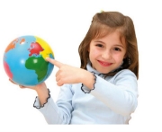 Image de Globe des continents Montessori