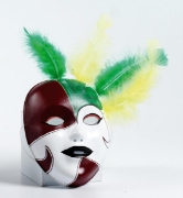 Image de Masques blancs en plastique, les 12