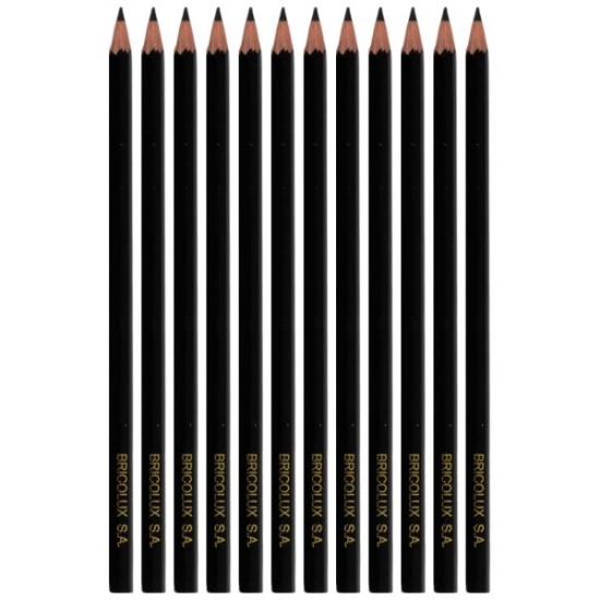 Image de Crayons couleur noir, pochette de 12