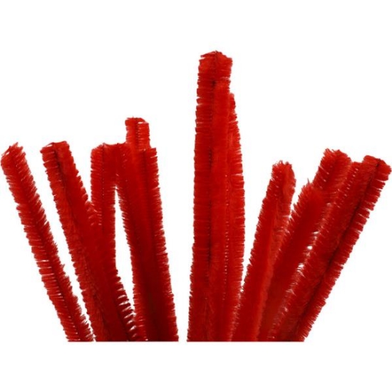 Image de Fil chenille rouge