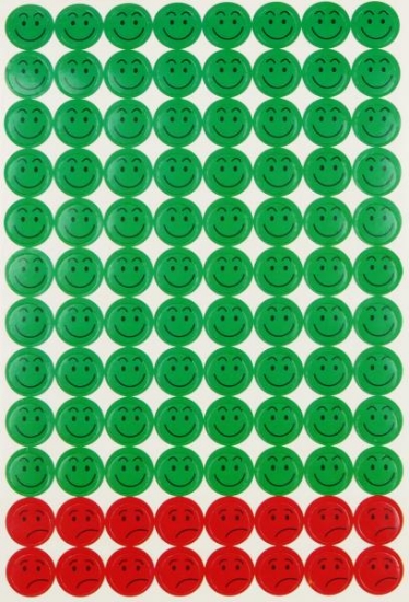 Image de Etiquettes récompenses "content- pas content", les 576