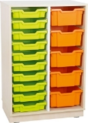 Image de Armoire M pour bacs en plastique avec 1 séparateur
