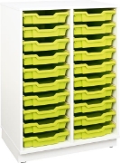 Image de Armoire M pour bacs en plast. avec 1 séparateur BLANC