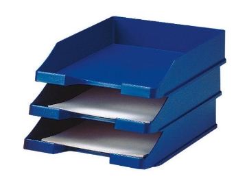 Agrandir l'image de Bac à courrier superposable bleu Image de Bac à courrier superposable bleu