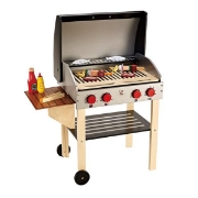 Image de Barbecue mobile en bois