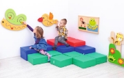 Image de Blocs mousse, les 13, vert/bleu/rouge