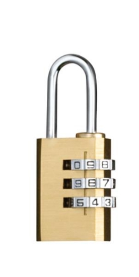 Image de Cadenas en laiton à 3 chiffres
