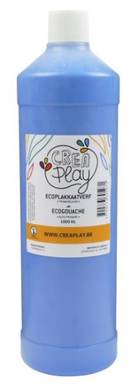 Image de Écogouache 1 litre bleu primaire