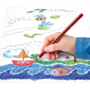 Image de Crayons de couleur triangulaires Jumbo, pochette de 12