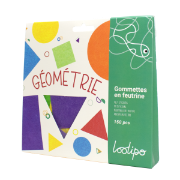 Image de Gommettes feutrine géométriques - Rond, carré, triangle
