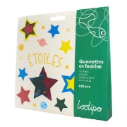 Image de Gommettes feutrine étoiles